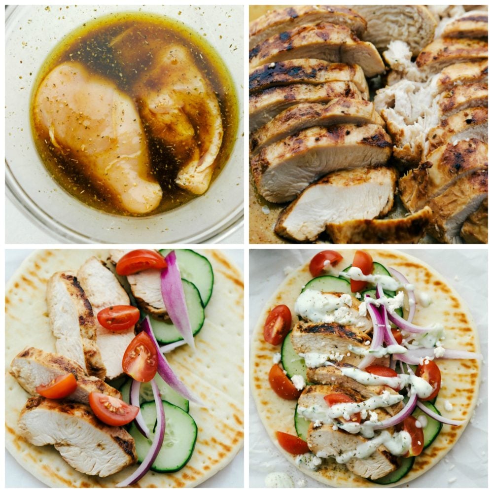 Homemade Chicken Gyro with Tzatziki - 39