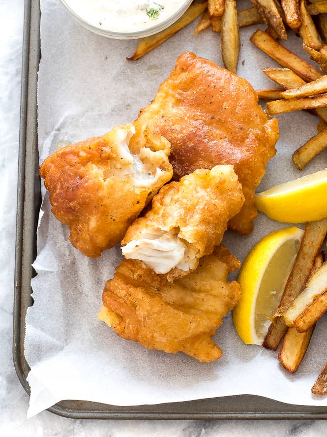 Homemade fish & chips