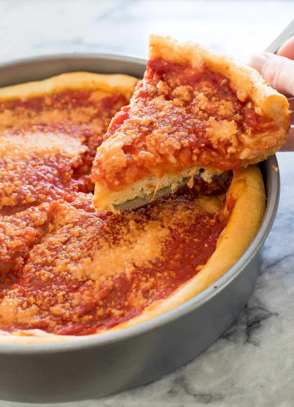 Deep Dish Pizza Authentic Chicago Style From The Horse`s Mouth