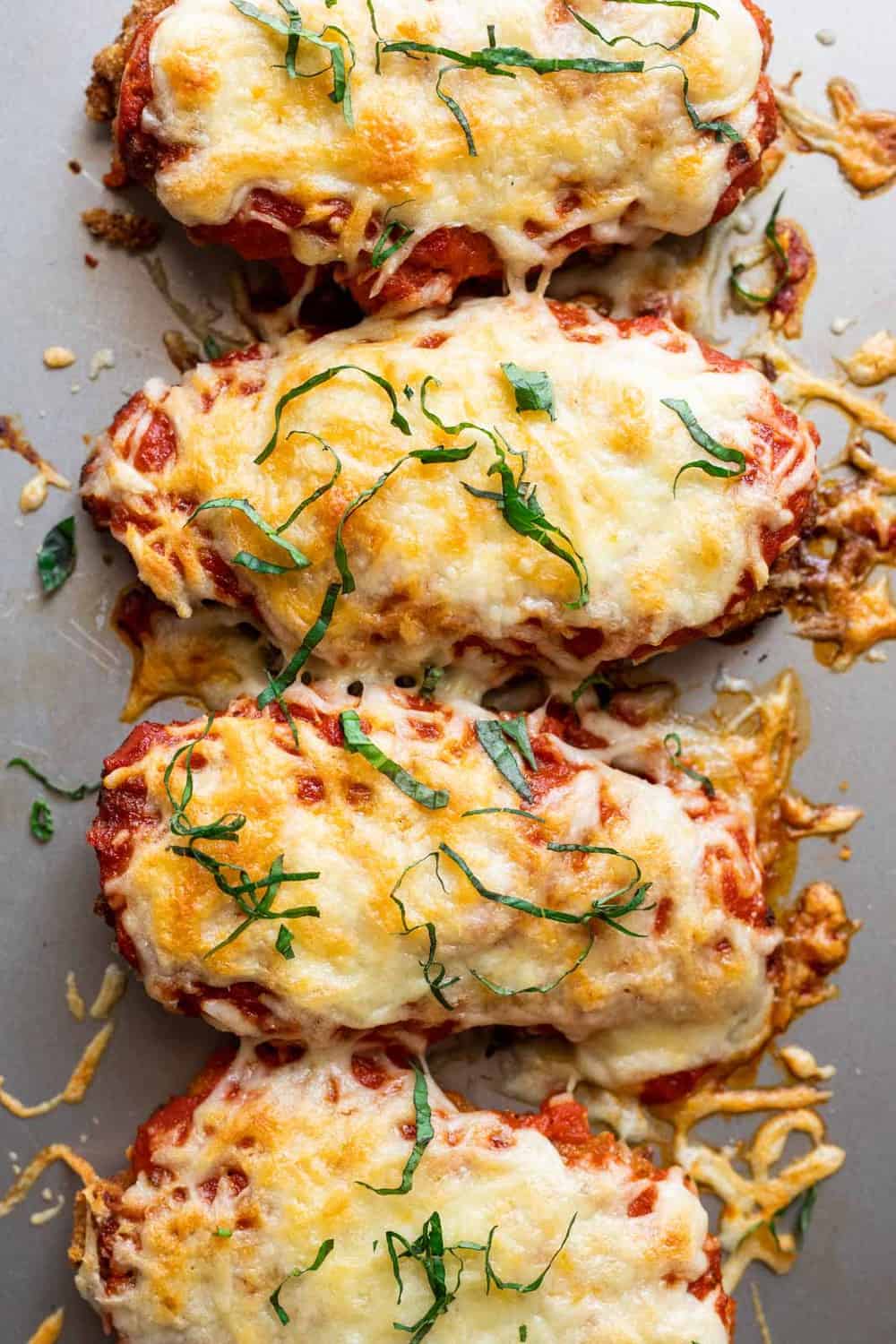 Easy Baked Chicken Parmesan Recipe / Baked Parmesan Chicken | The