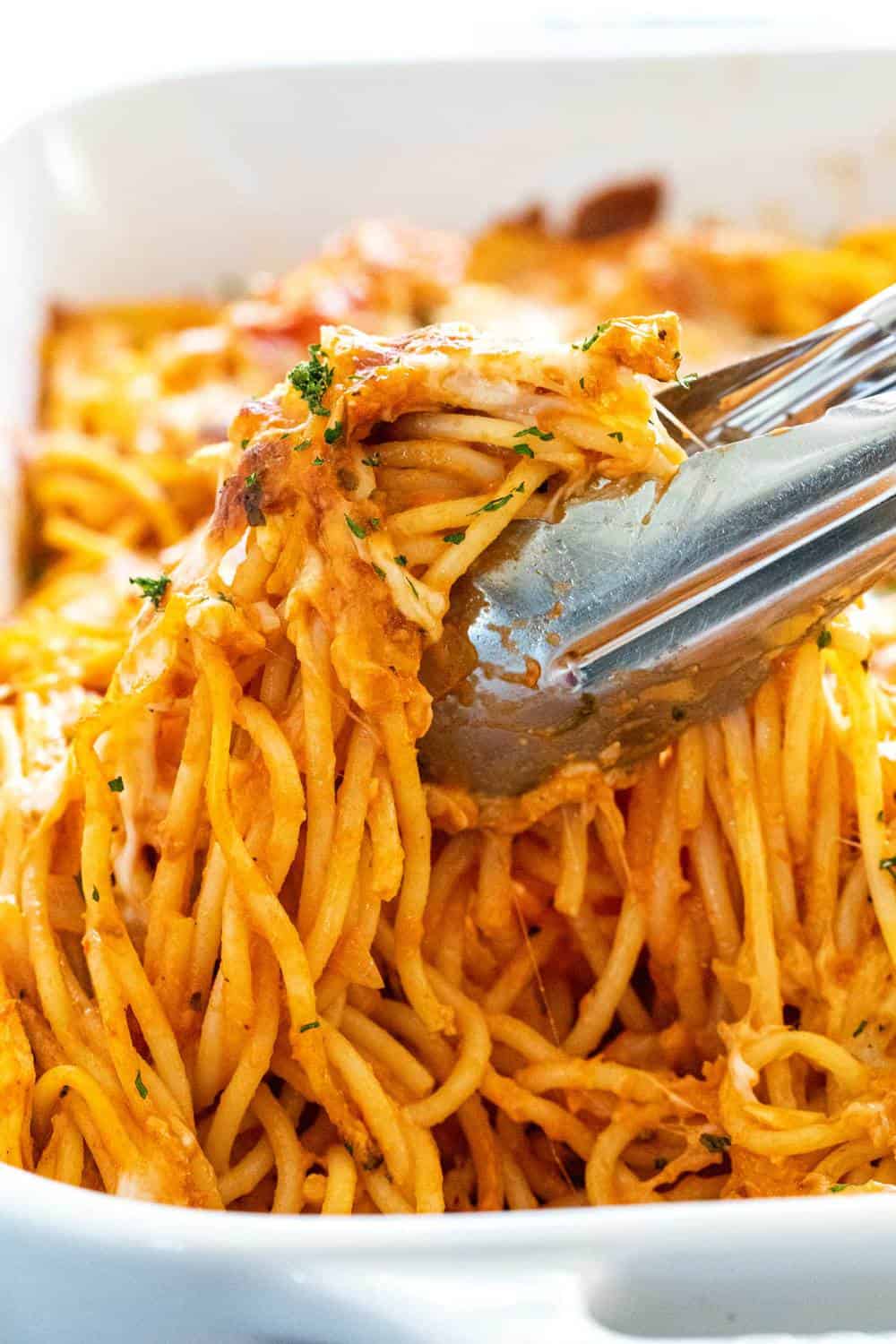 Chicken Spaghetti Baked Recipe The Recipe Critic