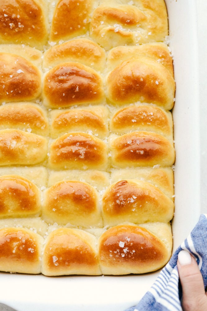 Homemade Parker House Dinner Rolls Recipe - 15