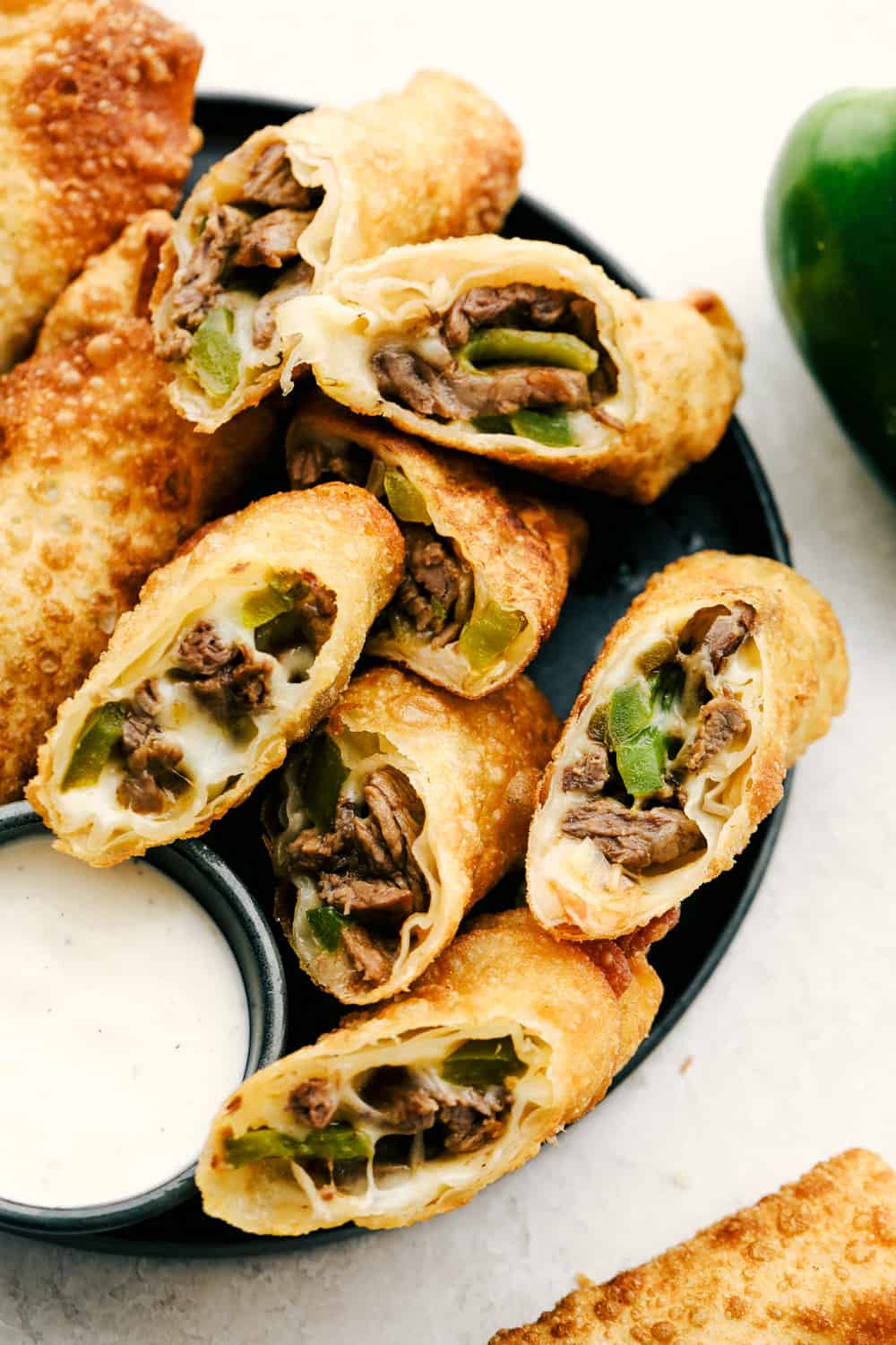 International Cooking and Recipes | Philly Cheesesteak Egg Rolls ...