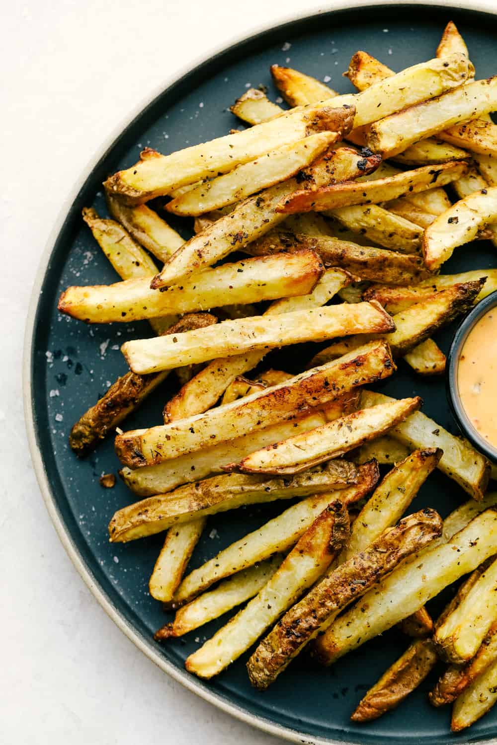 Crispy on the outside, tender on the inside, amazing air fryer french fries.