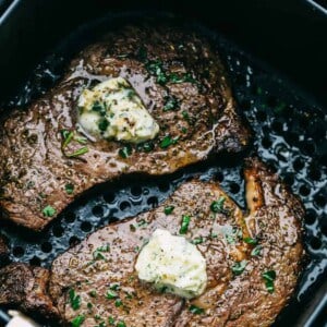Perfect Air Fryer Steak with Garlic Herb Butter - 17