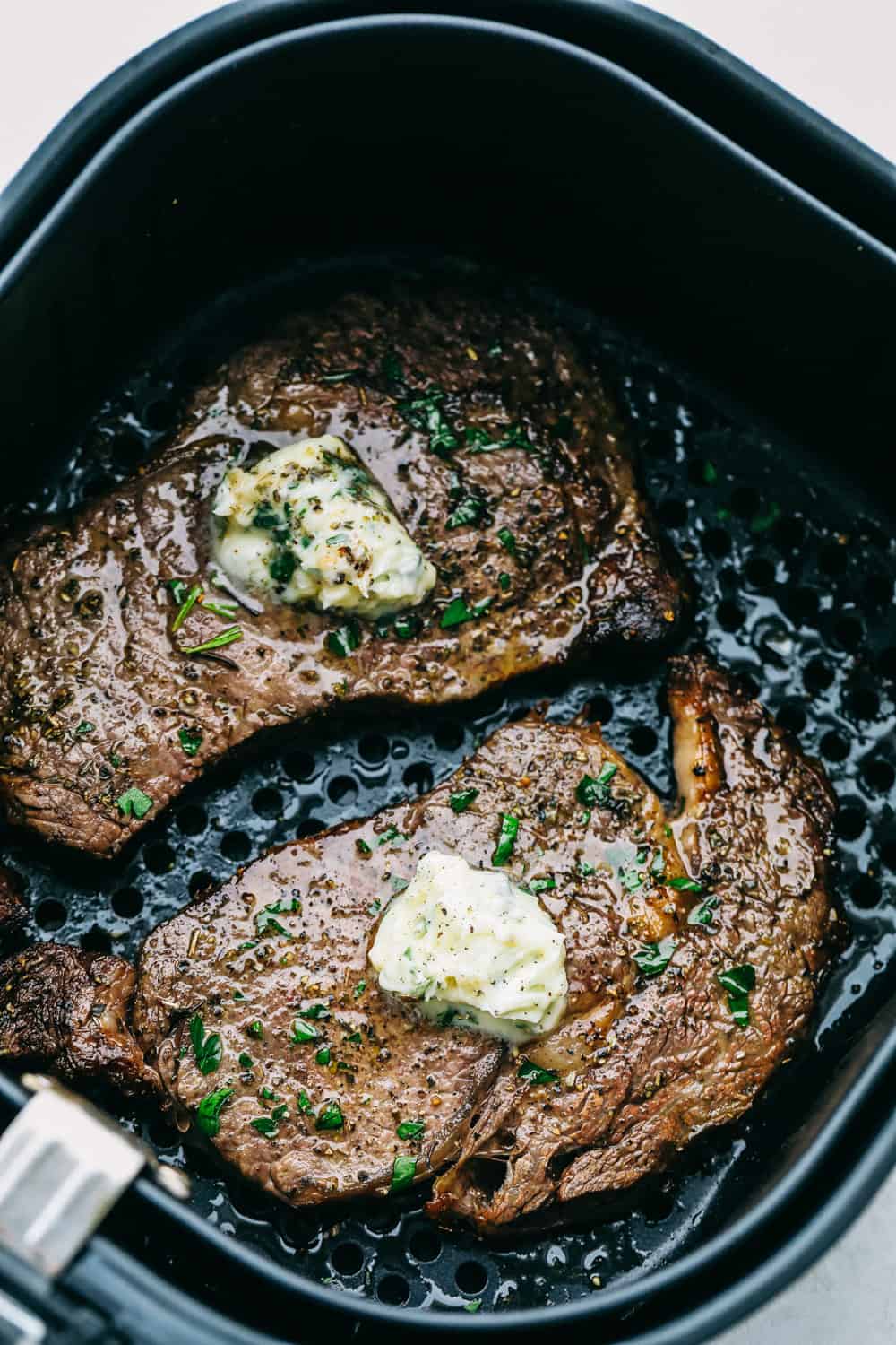 Perfect Air Fryer Steak with Garlic Herb Butter - 51