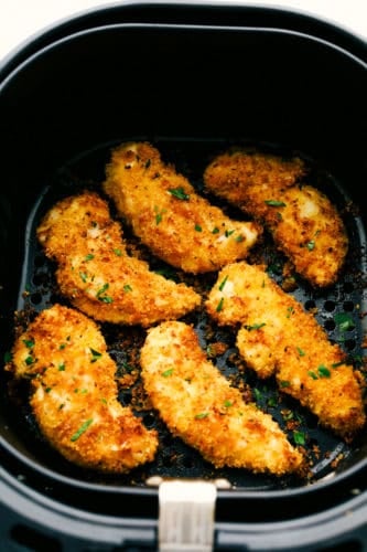 Crispy Parmesan Air Fryer Chicken Tenders | Cook & Hook