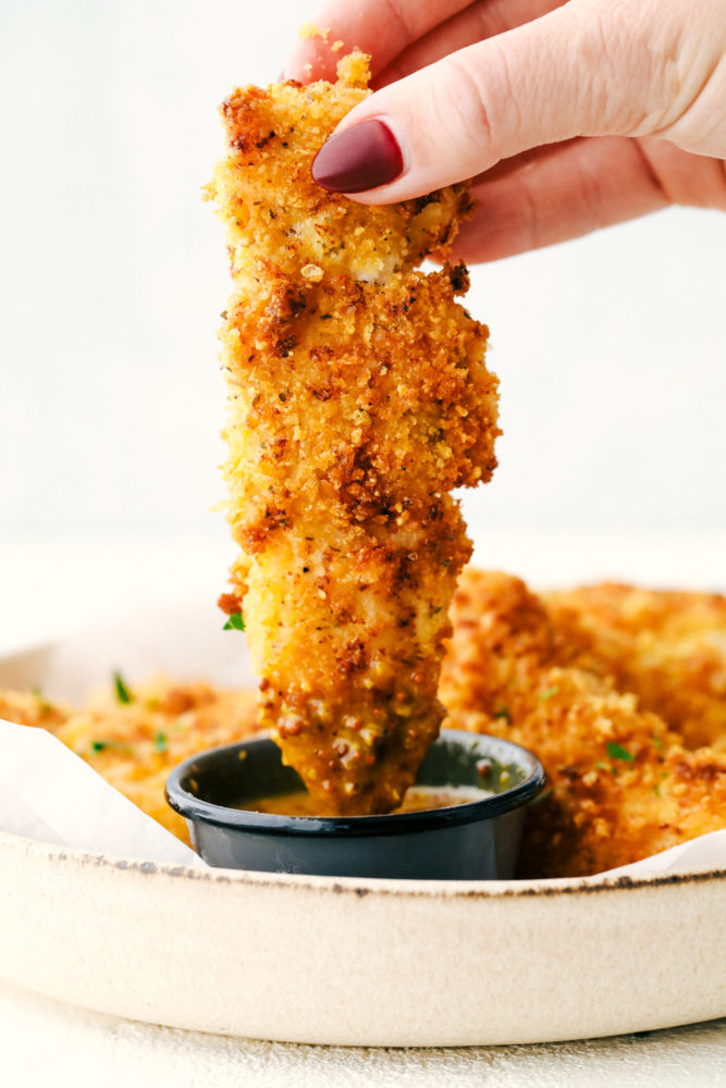 Crispy Parmesan Air Fryer Chicken Tenders Yummy Recipe