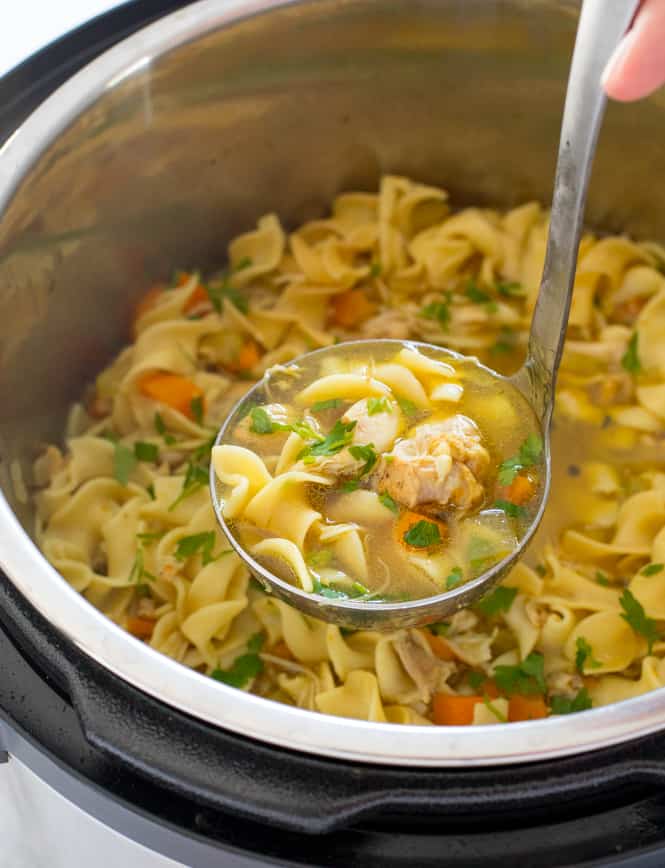 Pressure Cooker Chicken Noodle Soup