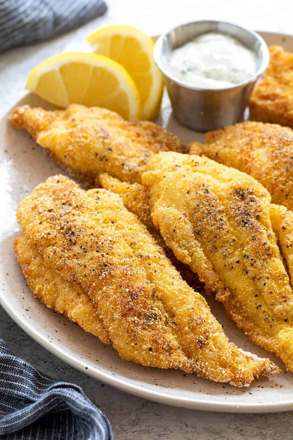 fried catfish on a plate