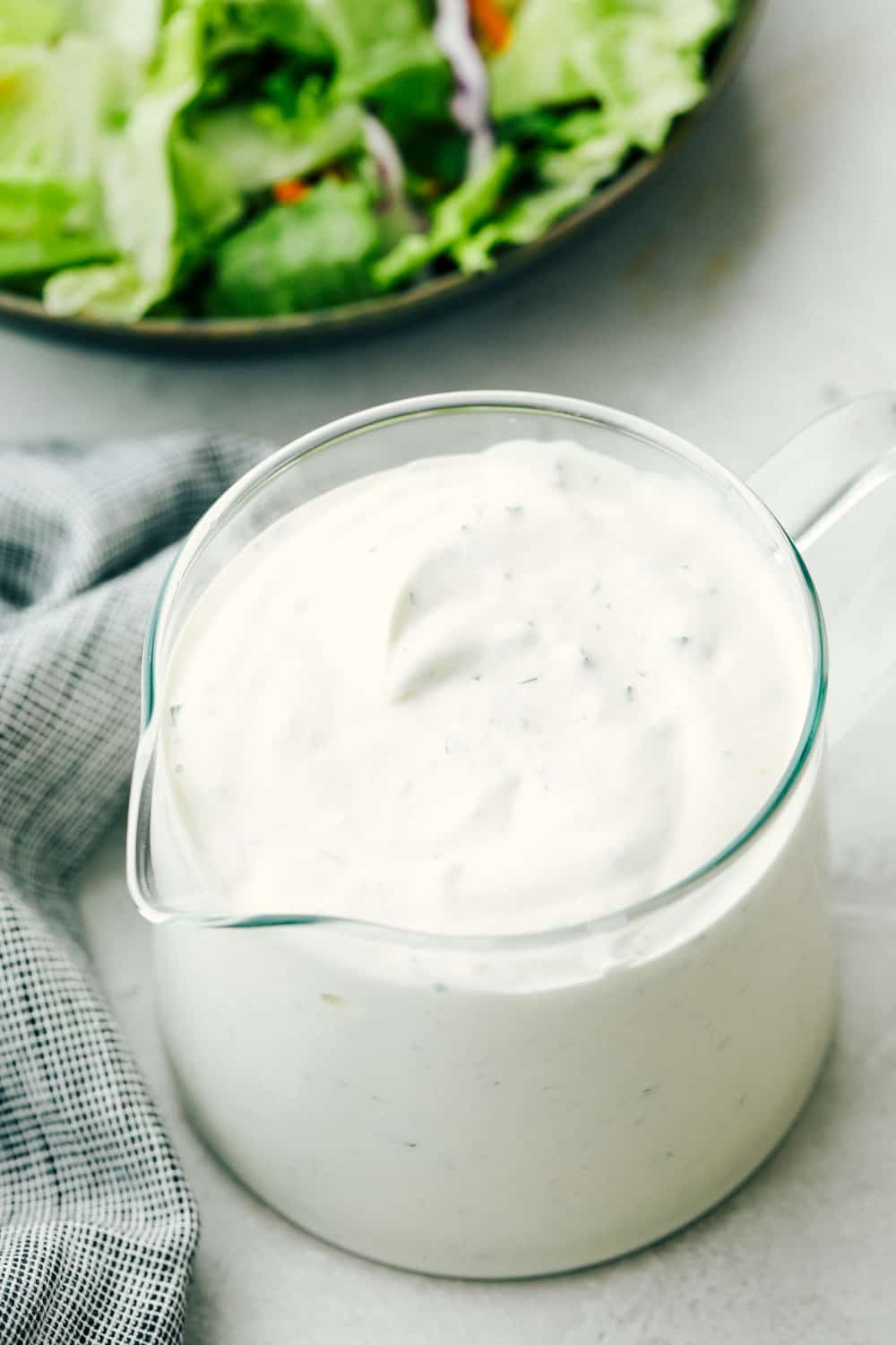 Thick, rich, creamy Homemade Ranch Dressing
