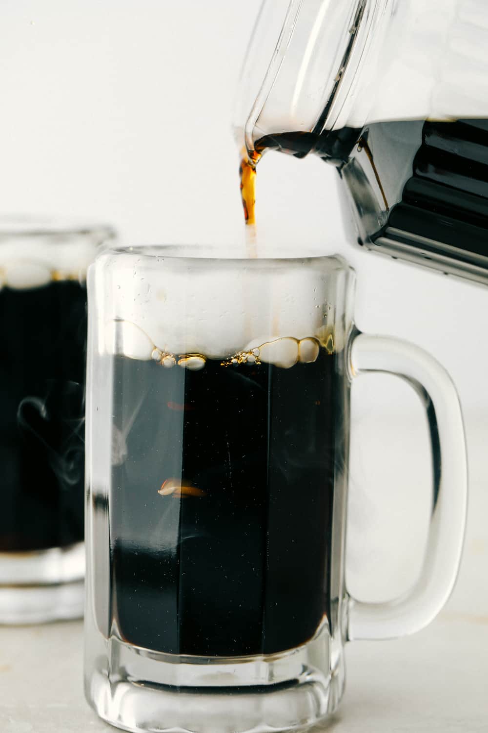 Homemade Root Beer in a frosty mug. 