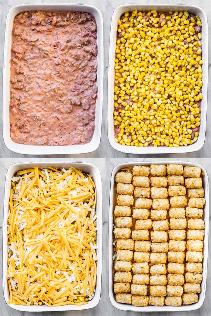 Cowboy Casserole Recipe  aka Tater Tot Casserole  - 17