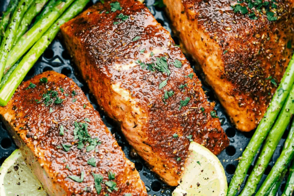 Air Fryer Salmon (In 10 Minutes!)
