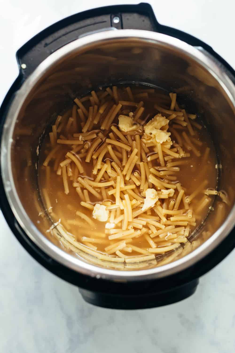 Prep for Instant Pot Mac and Cheese