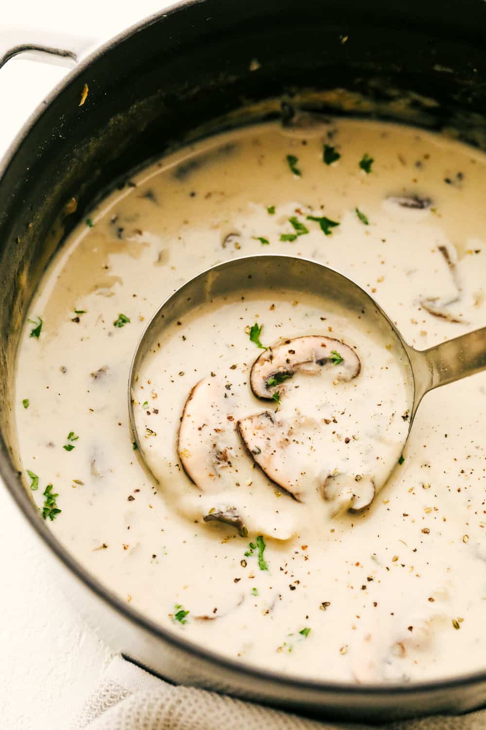 Dreamy Cream of Mushroom Soup.