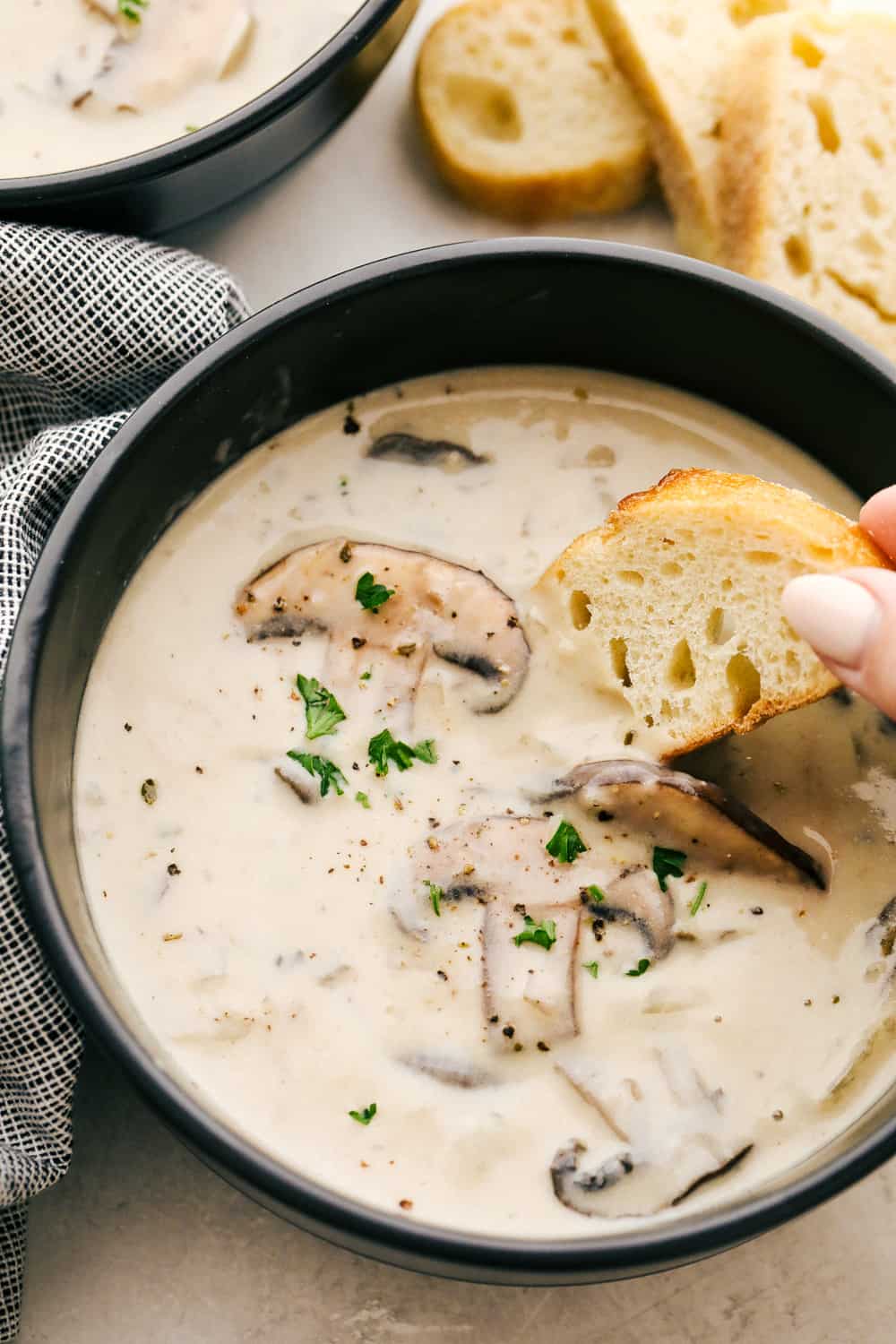 Creamy dreamy homemade Cream of Mushroom Soup