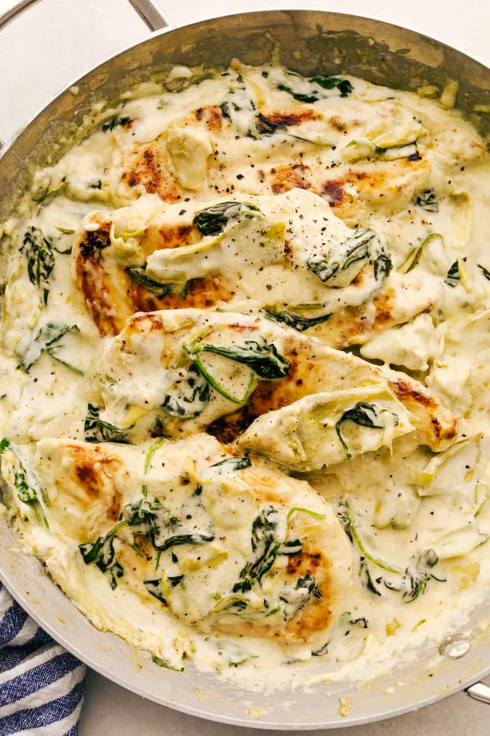 Creamy Spinach Artichoke Chicken | The Recipe Critic - Recipe Ocean