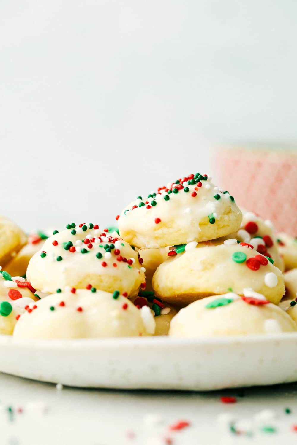 Galletas navideñas italianas dulces y mantecosas