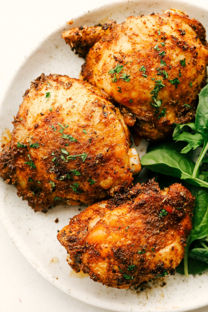 Crispy and Juicy Air Fryer Chicken Thighs