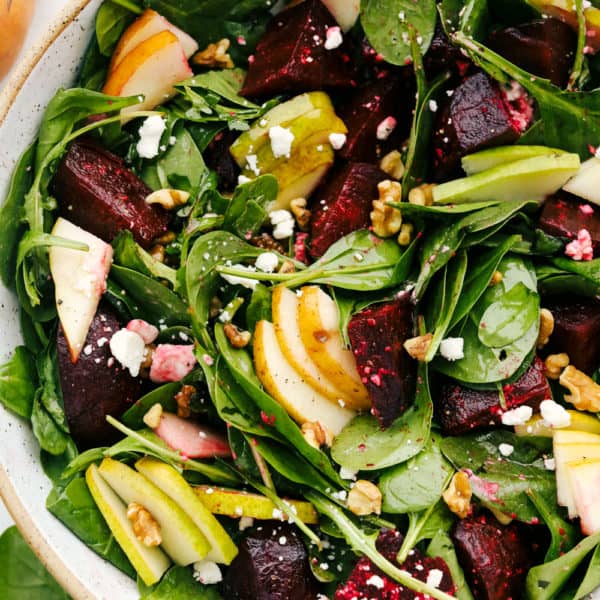 The Most Delicious Roasted Beet and Pear Salad | The Recipe Critic