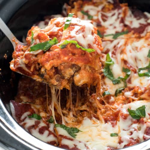 3 Ingredient Slow Cooker Lasagna - Slow Cooker Gourmet