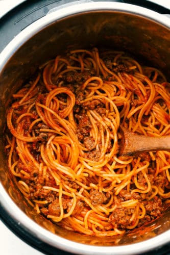 10 Minute Instant Pot Spaghetti | The Recipe Critic