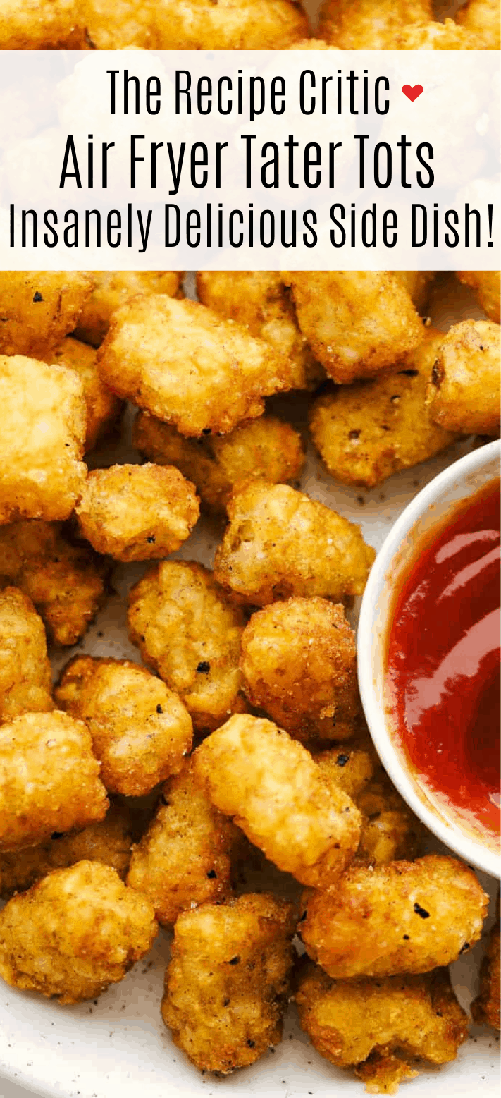 Chili Cheese Tater Tots {Easy Air Fryer Recipe}