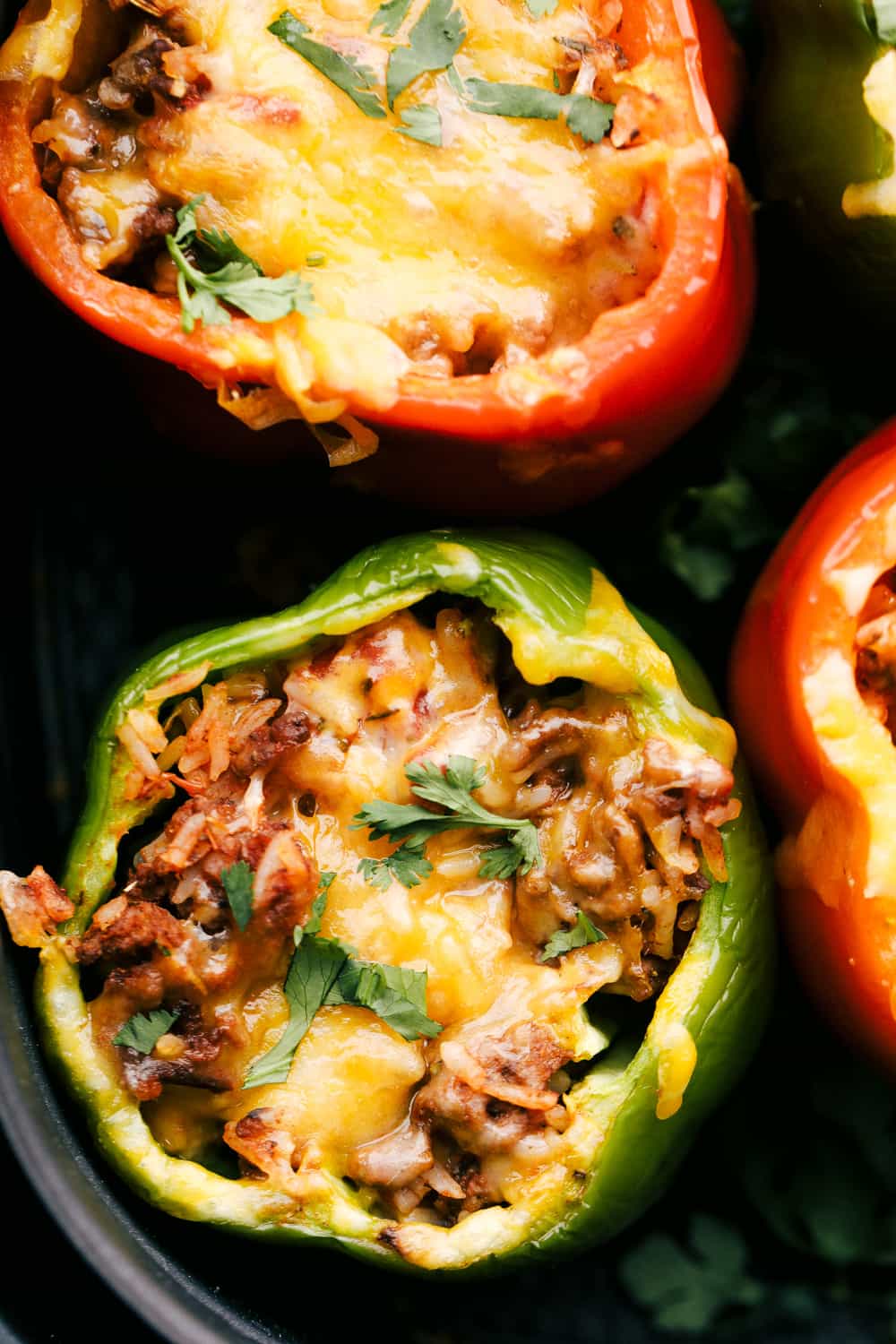 Air fried stuffed peppers.