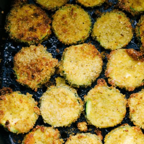 Air Fryer Crispy Parmesan Zucchini Chips | The Recipe Critic