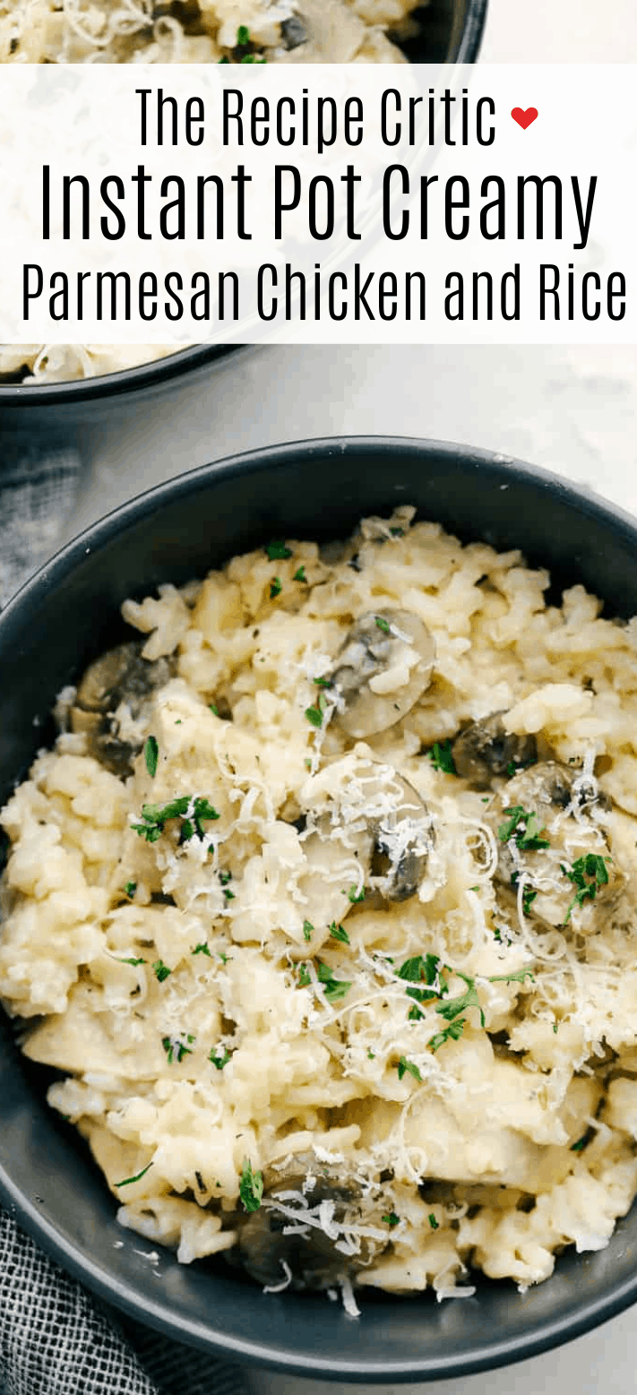Creamy Parmesan Instant Pot Chicken and Rice | The Recipe Critic