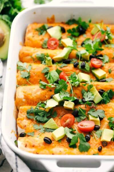 Vegetarian Enchiladas (Black Bean and Sweet Potato) | The Recipe Critic