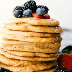 Fluffy Whole Wheat Pancakes | Cook & Hook
