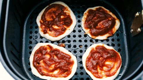 Air Fryer Mini Biscuit Pizzas  Only 5 Minutes   - 37