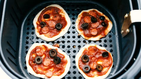 Air Fryer Mini Biscuit Pizzas  Only 5 Minutes   - 36