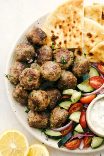 Greek Meatballs (Keftedes) | Cook & Hook