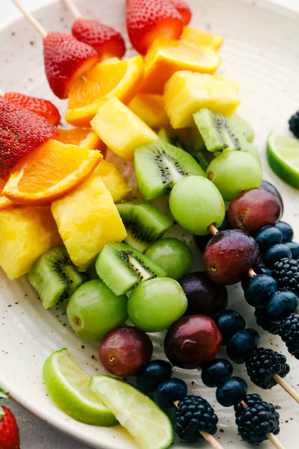 Easy Rainbow Fruit Skewers  Fruit Kabobs  - 71