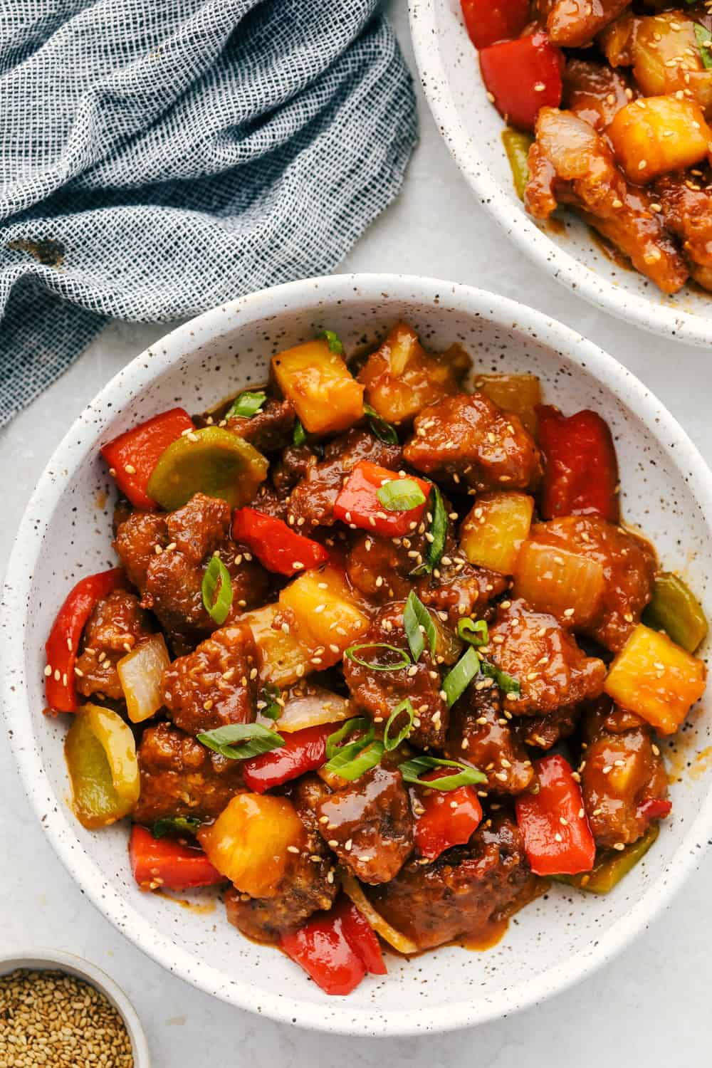 A Bowl of Sweet and Sour Pork. 