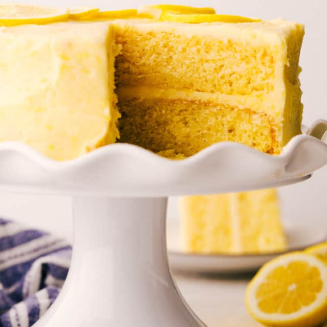 Homemade Lemon Cake with Lemon Frosting | The Recipe Critic