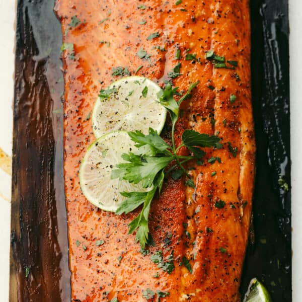 Cedar Plank Honey Lime Salmon | The Recipe Critic
