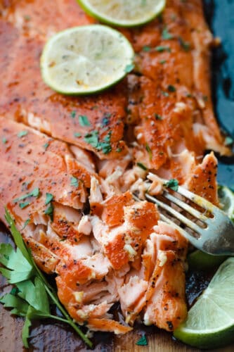 Cedar Plank Honey Lime Salmon Recipe Concepts 6636