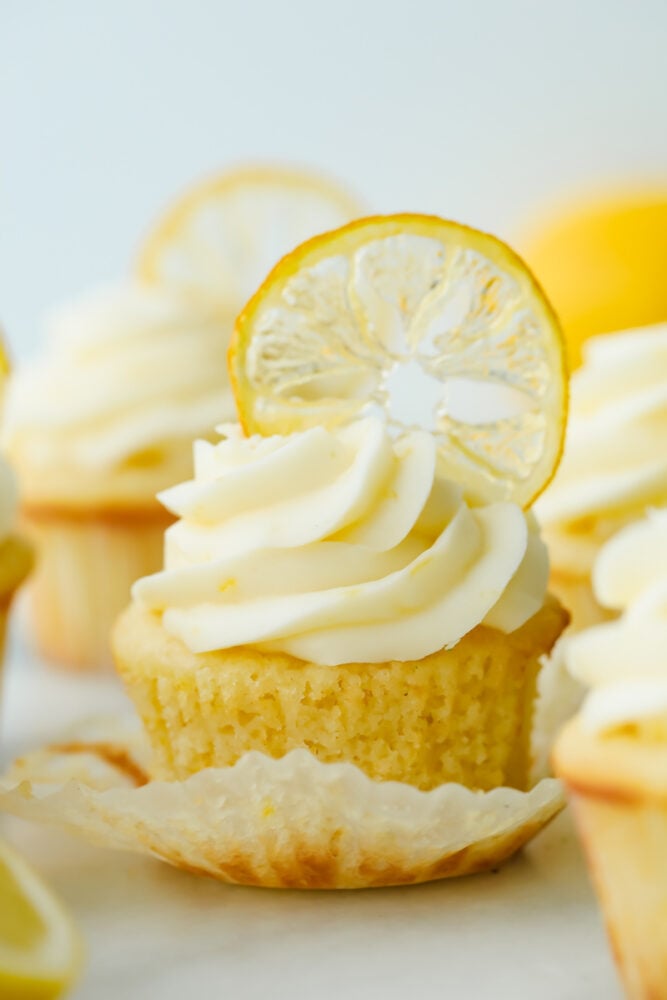 Lemon Cupcakes with Lemon Cream Cheese Frosting - 17