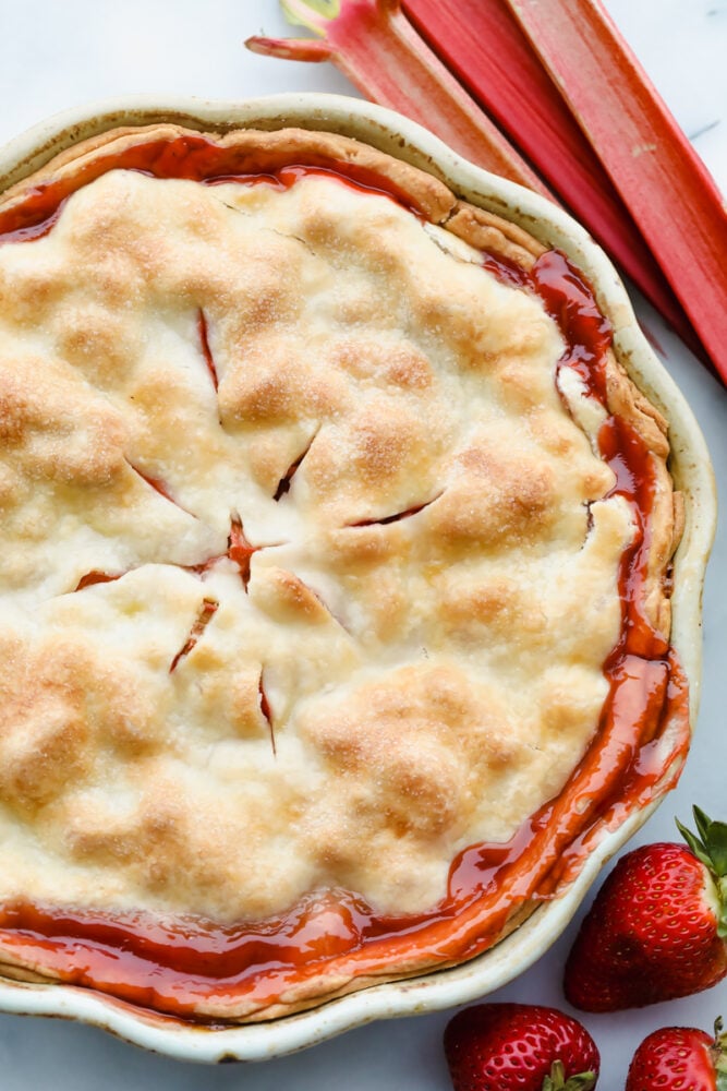 Best Strawberry Rhubarb Pie Recipe - 3