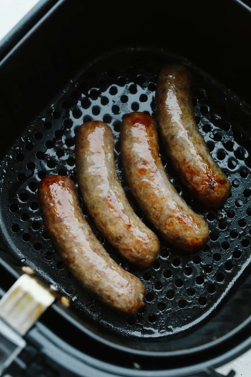 The BEST Air Fryer Brats - Running to the Kitchen®