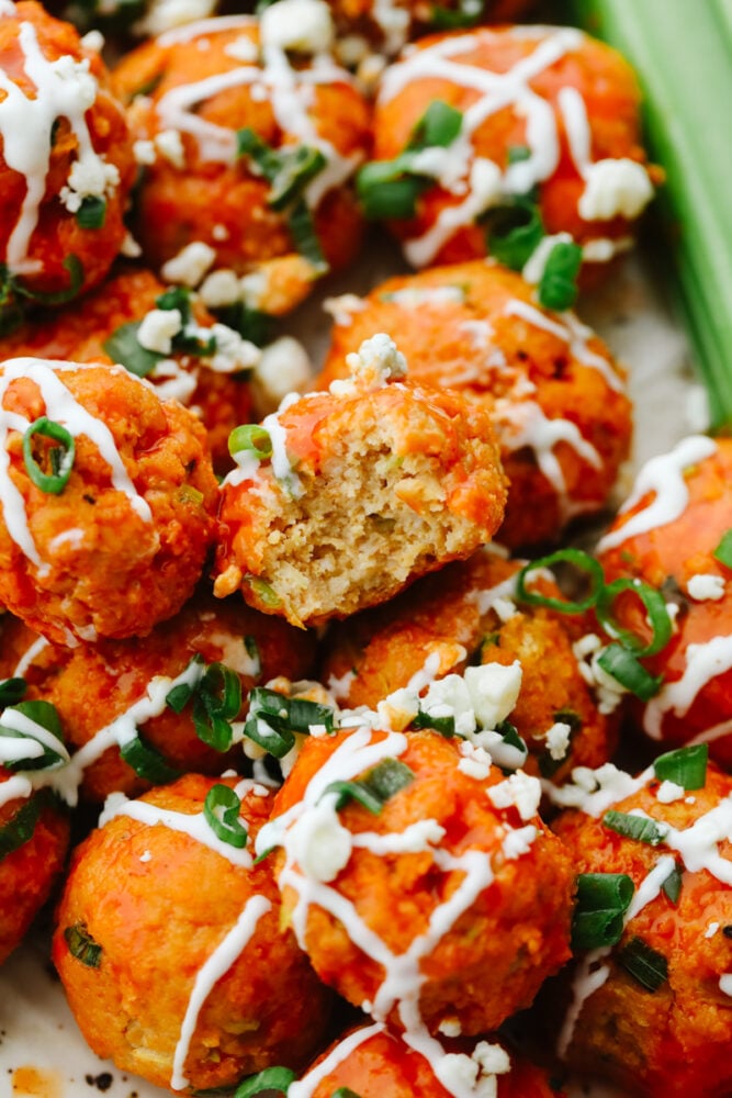 Buffalo Chicken Meatballs Recipe - 96