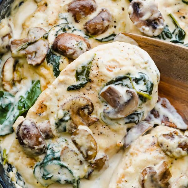 Creamy Parmesan Garlic Mushroom Chicken The Recipe Critic