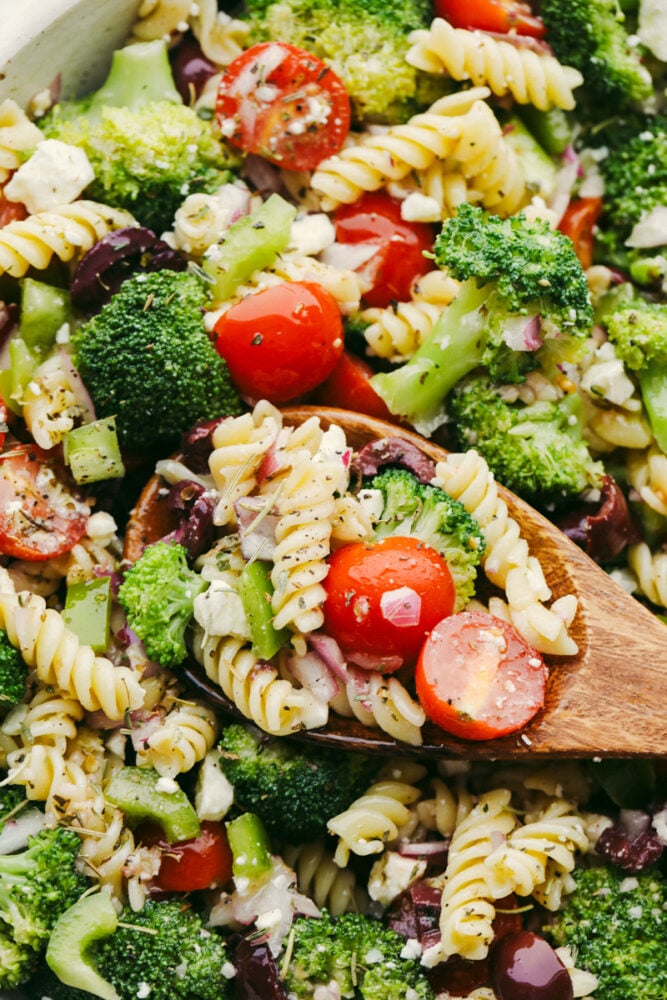 Greek Pasta Salad with Broccoli - 15