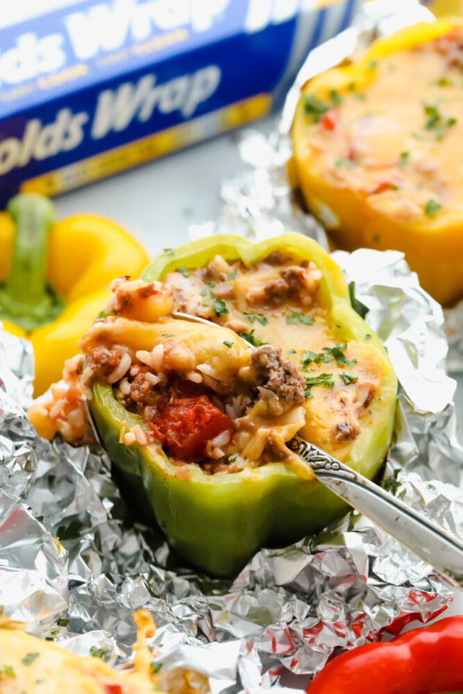 Grilled Stuffed Peppers Recipe  Individually Wrapped  - 97