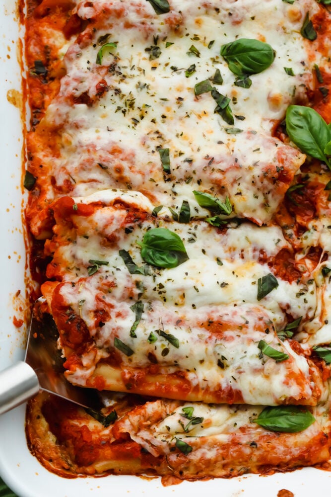 Homemade Baked Stuffed Manicotti Recipe - 40