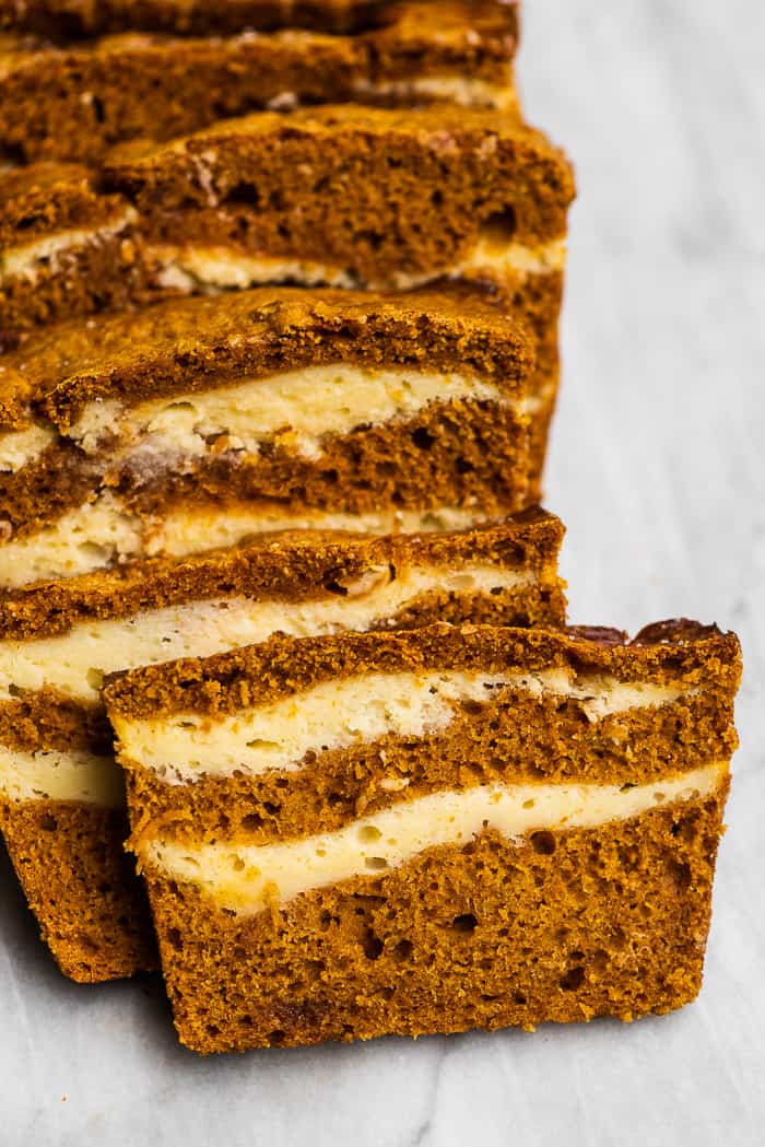 Pumpkin Butter Bread with Cream Cheese Filling